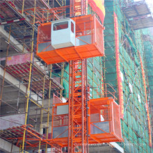 Sc200 / 200 Construcción de doble jaula Maquinaria de construcción de montacargas de pasajeros